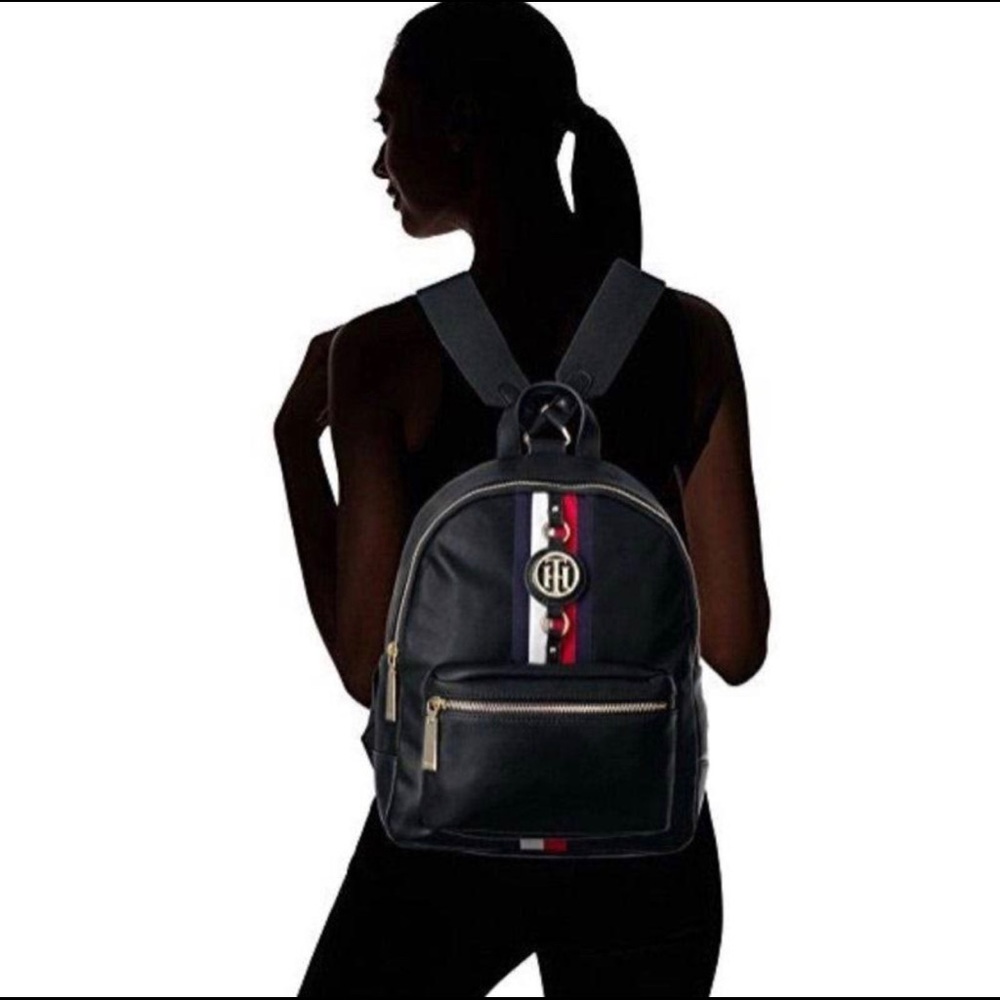 Black jaden Tommy Hilfiger mini backpack